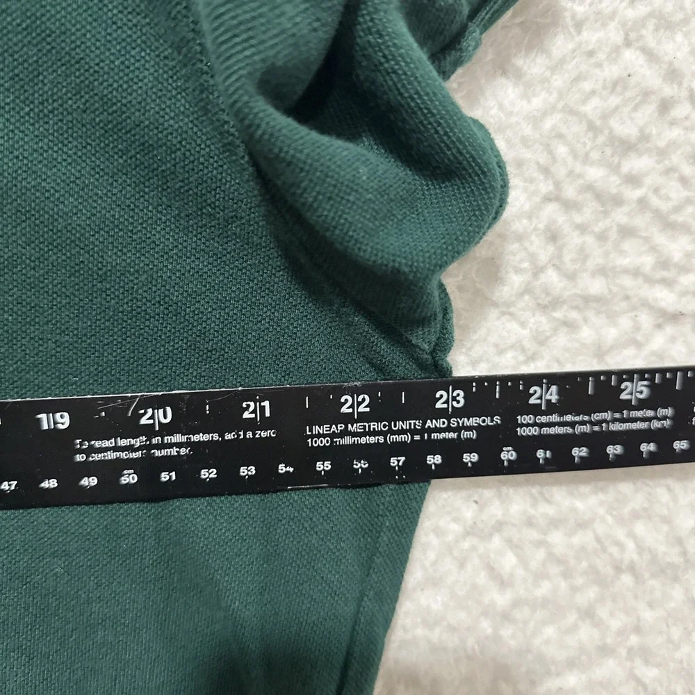 Vintage Ralph Lauren Polo Shirt‎ Men's Size Large Green Short Sleeve Cotton Pony